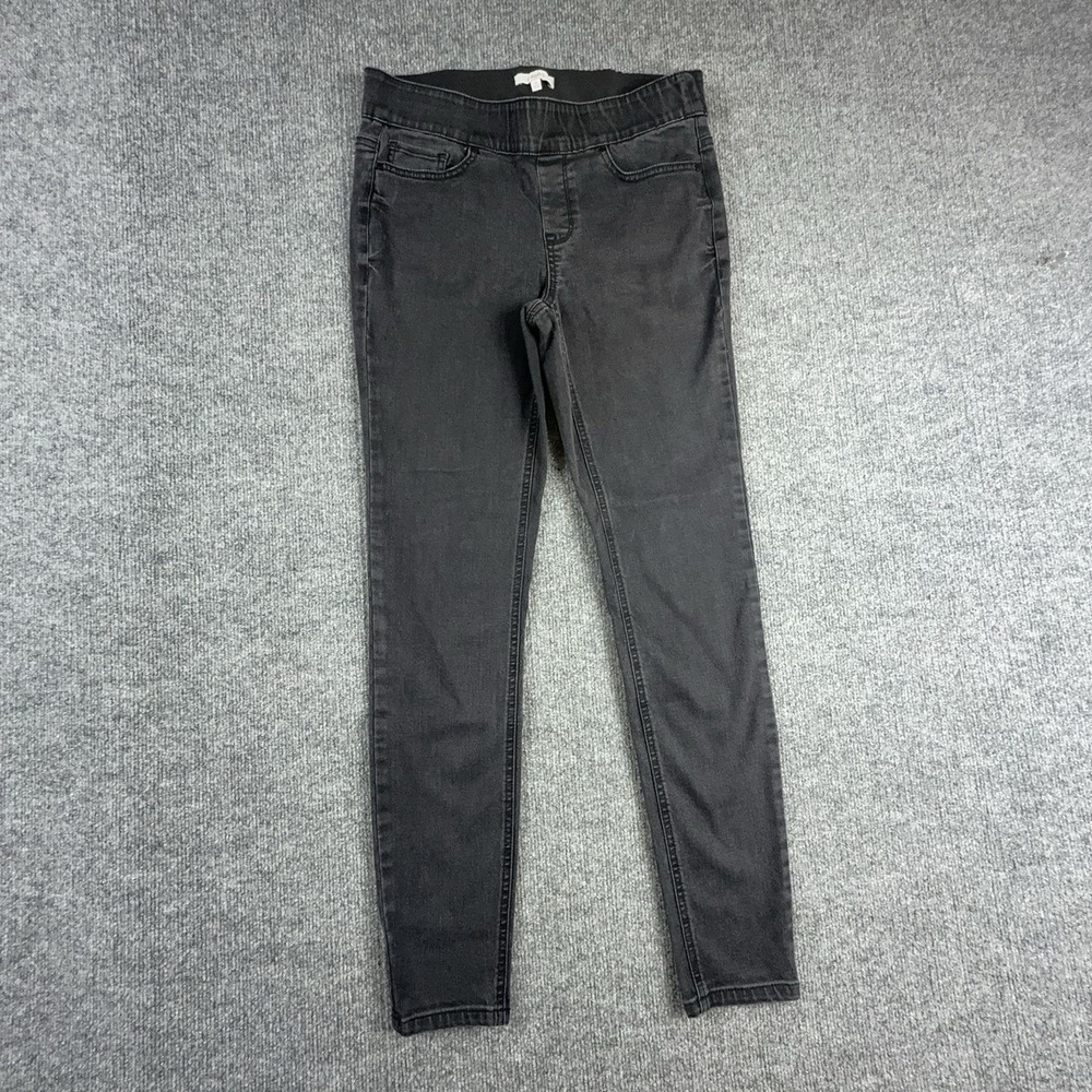 Candies Jegging Jeans Womens M Dark Wash Gray Mid Rise Slim Stretch Denim
